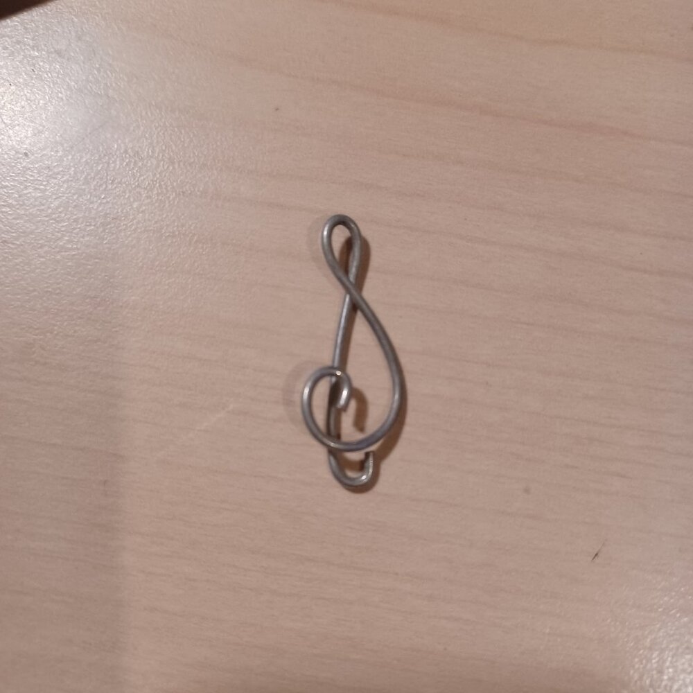 Vintage Treble Clef Pendant